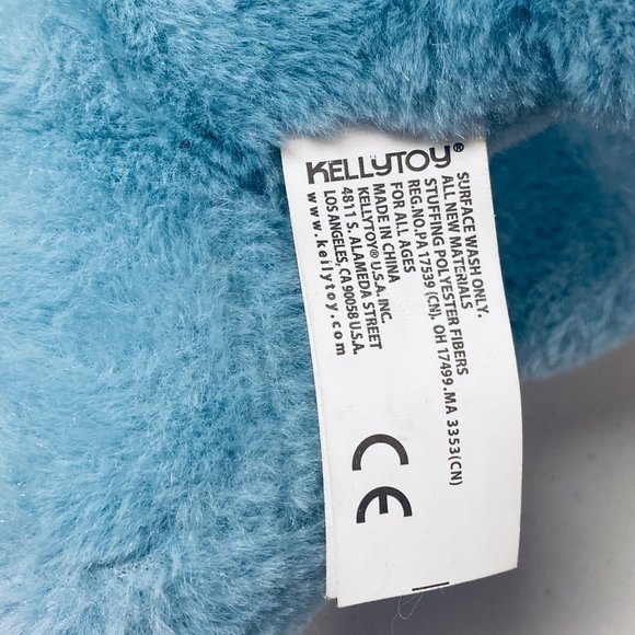 Kellytoy Blue Dinosaur Baby Rattle Plush Toy Triceratops 2020 - Picture 6 of 6